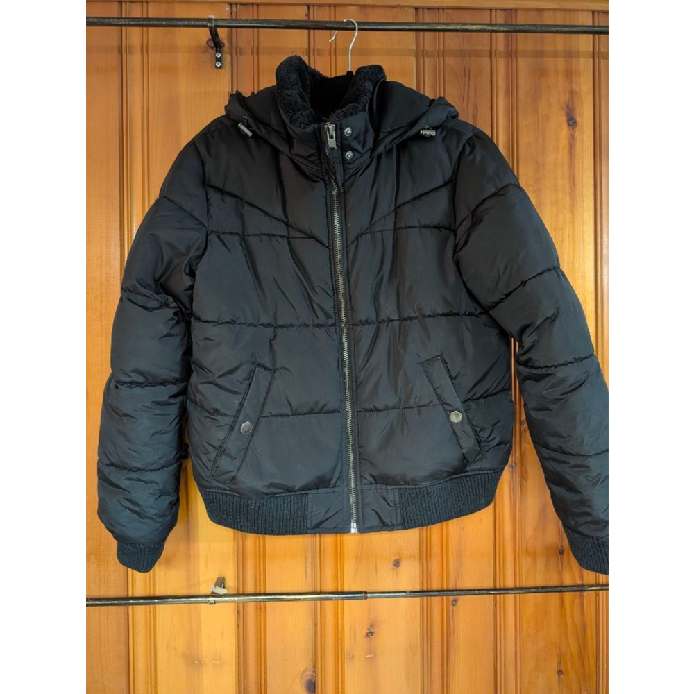 Women's Aeropostale Puffer Jacket, L, Black